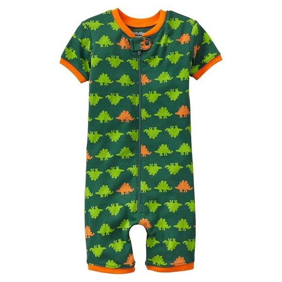 NWT Baby Gap Dinosaur Dino Short Pajamas PJs 2PC Baby Toddler Boy